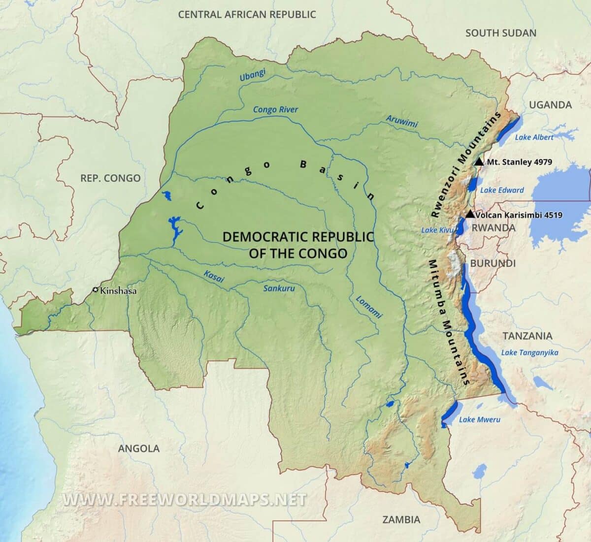 Map of Congo